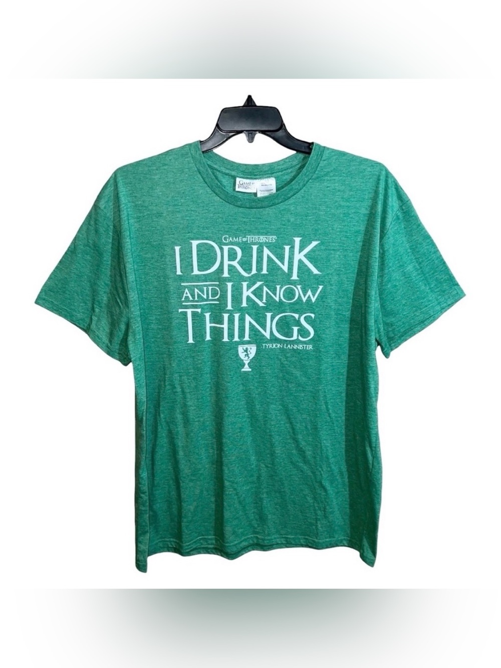 Game Of Thrones Shirt Men’s XXL Green I Drink And I Know Things Short Sleeve